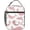 Pink Whales, variant on Pretty Eiffel Tower Lunch Bag for Women Men Reusable Insulated Lunch Box Portable Leakproof Thermal Lunch Tote Bags Lightweight Lunchbox with Side Pocket for Adult Office Work Picnic Hiking