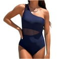 thumbnail image 2 of Womens One Pieces Swimsuits,Summer Casual One Piece Swimsuits for Women Tummy Control,One Piece Swimsuits for Women,Women's 2025 Spring Conservative Solid Color Skirt Style Split Joint Swimsuit Set, 2 of 4