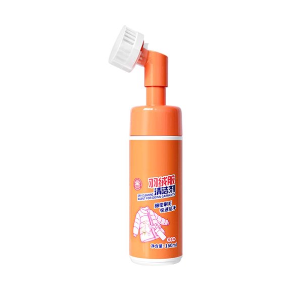 Dry Foam Cleaner for Clothes 160ml Household Dry Cleaning Agent Stubborn Stains Oil Stain Remover for Down Garments Fabric