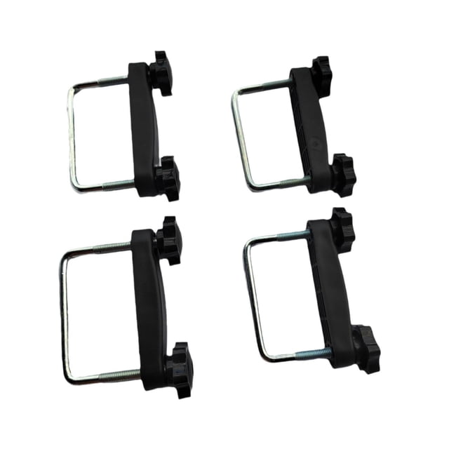 4 piezas de abrazaderas genéricas para portaequipajes de techo con perno en U, accesorios para portaequipajes Diámetro interior 8 cm