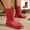 Red, variant on Womens Mid Calf Rain Boots Waterproof Platform Non-Slip Sole Booties Lightweight Fashion Boots for Outdoor Camping Hiking Garden