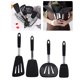 thumbnail image 4 of 4x de Silicona Antiarañazos con Núcleo de material acero Inoxidable, s de Cocina Antiadherentes, Utensilios de Cocina para Cocinar, Herramient negro BLESIY espátula pequeña, 4 of 7