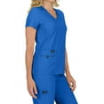 thumbnail image 5 of koi Basics Becca Women's 4-Pocket Stretch Scrub Top Ruby XL, 5 of 5