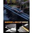 thumbnail image 5 of 10ft Aluminum Wheelchair Ramp, 600 lbs Capacity Portable Threshold Ramp with Non-Slip Surface & Safety Side Baffles, Rust-Resistant Folding Ramp for Home Steps, Garage & Vehicle Access, 5 of 8