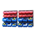thumbnail image 2 of Wall Mount Black Metal Board Hanging Bin Rack Storage System Organizer 2 set, 2 of 7