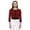Black/Red, variant on YEMAK Women's 3/4 Sleeve Crewneck Stripe Regular Fit Button-Down Sweater Cardigan-BLACK/IVORY-L