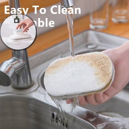 VQPeo Multipurpose Cleaning Brush Handle Kitchen and Bathroom Scrubber for Bathtubs Tiles and Countertop Heavy-Duty Household Tool for Grease Removal