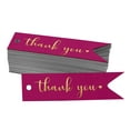 thumbnail image 1 of Inkdotpot Gold Foil Paper Hang Tags Thank You Bridal Shower Favor Tags 100 Pieces, 1 of 6