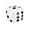 A003White, variant on giant inflatable dice, light blue, 1 pack 18 inch inflatable game dice, party stage game props for bar game night birthday decoration
