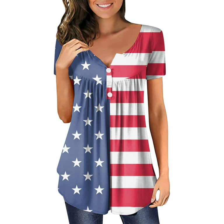 American flag top shirt uk