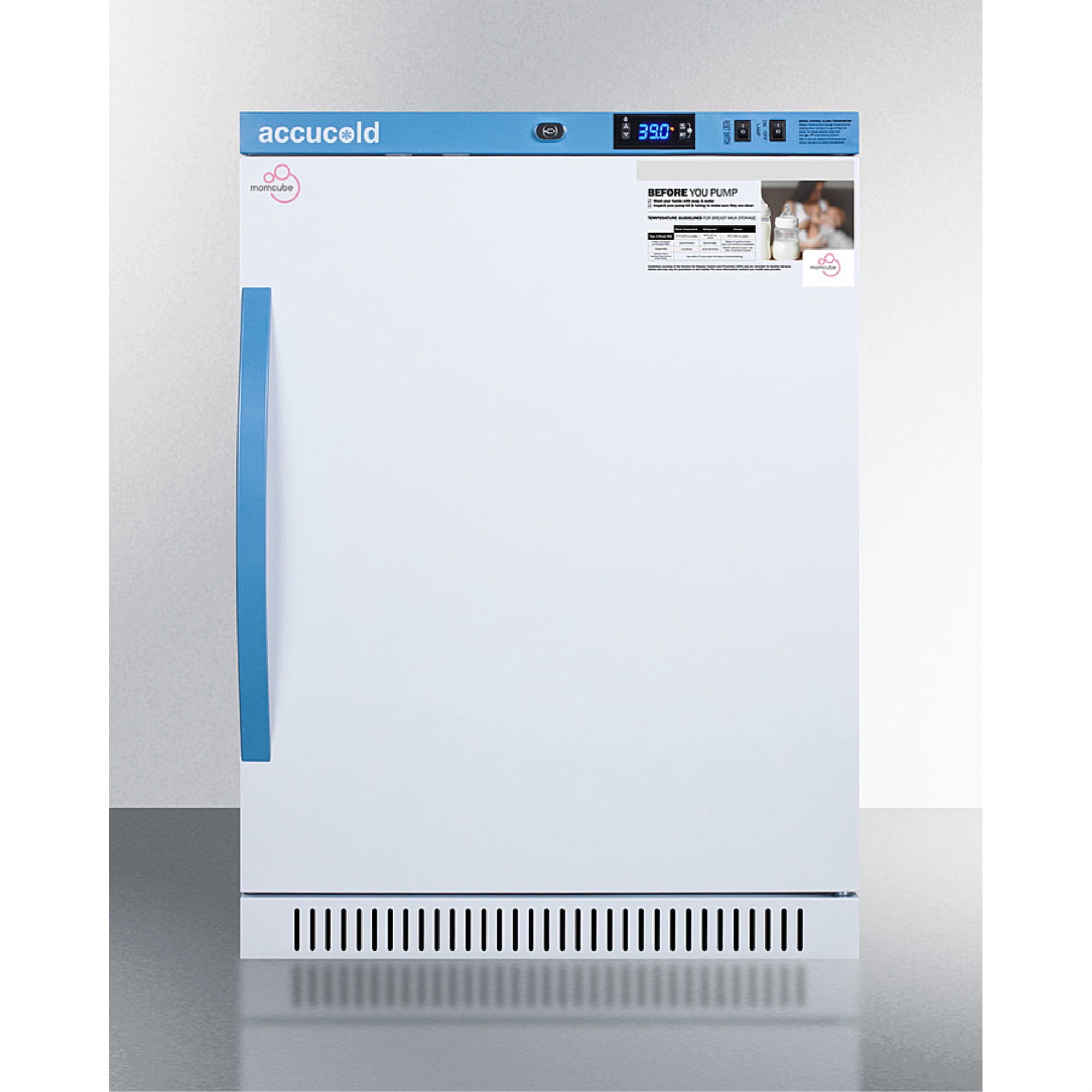 6 cu.ft. MOMCUBE breast milk refrigerator with interior lockers