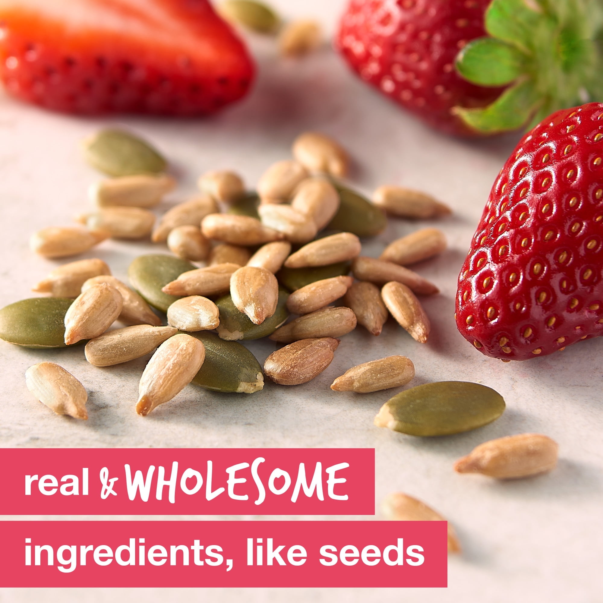 KIND Seeds Fruit & Nuts Snack Bar, Strawberry Sunflower Seed, Gluten Free Bars, 1.4 OZ, 6 Coun pack of 4