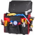 thumbnail image 6 of XtremepowerUS 18" Rolling Tool Bag with Wheels, 600D Water-Resistant Tool Tote with 19 Pockets & Telescoping Handle, Black/Red, 6 of 7