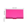thumbnail image 2 of Professional Business Card Holder Aluminum Pocket Credit Card Case, Rose Red, 2 of 5