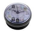 thumbnail image 3 of Abbracc 1Set Bathroom Clock Waterproof Suction Cup Kitchen Mini Bath Wall Clock Orange5 Orange5 Black3, 3 of 9