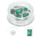 thumbnail image 3 of Ofertas Únicas 1 Juego de Suministros de Uñas de Moda para Mujeres con Rhinestones Verde y Blanco, 3 of 6