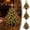 A, variant on DIY Beaded Christmas Tree Kit with Warm LED Lights, 7.87in Mini Tabletop Xmas Decor, 3 Interchangeable Toppers, Handmade Craft Set for Holiday Gift‑giving