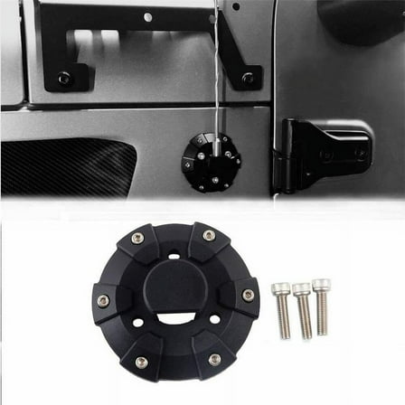 Phyun 1x Antenna Base Cover For Jeep Wrangler JK JL JT Rubicon Sahara Sport 2007-2021