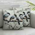thumbnail image 3 of COMIO  Throw Pillow Covers Watercolor Bird Branch Pillow Case Farmhouse Vintage Decorative Cushion Cover for Sofa Couch Bedroom Living Room Garden Chair, 3 of 5