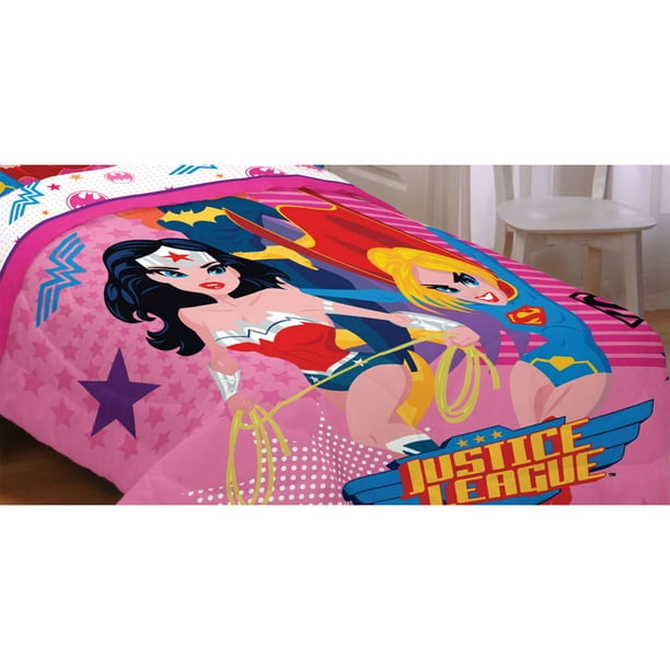 DC Comics Justice League Girl Twin Bed Comforter Wonder ...