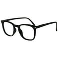 thumbnail image 4 of OPULIZE Bex Mens Reading Glasses Large Designer Style Matt Black R64-1 +1.00, 4 of 4