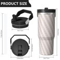 thumbnail image 5 of Modern 30oz Handheld Travel Tumbler with Handle – Double Wall Stainless Steel Insulated Cup, Flip Straw Lid, Leak-Proof & BPA-Free for Hot and Cold Drinks – Durable Coffee & Juice Mug Black, 5 of 7