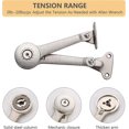 thumbnail image 2 of Pieces Cabinet Cupboard Furniture Door Lift Support Standard Hinge Strong Flap and Flap Fittings Stay Lids for Kitchen Cabinet Door Cupboard Toy Box, 2 of 4
