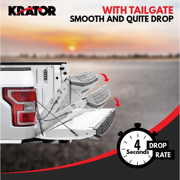 Tailgate Assist Shock Strut For Chevy Silverado 1500/2500 & GMC Sierra 1500 HD – Black Stainless