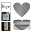 thumbnail image 3 of 100 pegatinas decorativas autoadhesivas impresas con forma de corazón por rollo gris, 3 of 9