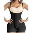 thumbnail image 1 of Postpartum Taille Formateur Réglable Haute Perte de Compression Bustier Nylon Ventre Modélisation Sangle Partie Femelle Graisse Combustion Corset Shapewear Noir XL, 1 of 1