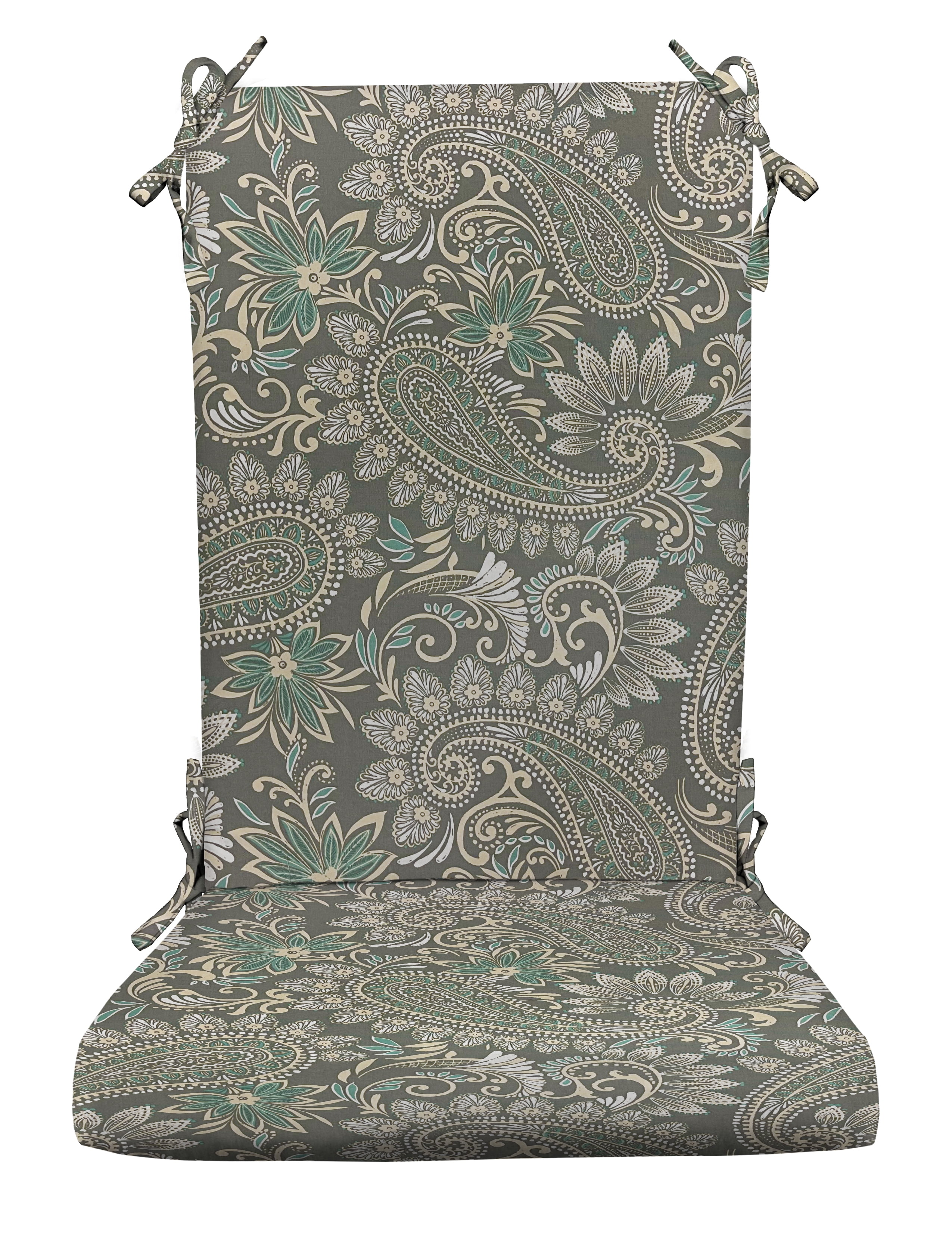 RSH Décor Indoor Outdoor Foam Rocker Rocking Chair Pad Cushions