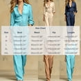 thumbnail image 3 of IUYRTFE Women Solid Color Long Sleeve Button Down Jumpsuit Wide Leg Pants with Pockets for Casual Daily Wear, 3 of 5