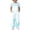 P150 Light Blue, variant on Tfken Girls Ice Graphic Overalls Sleeveless Summer Comfy Casual Jumpsuit With Pockets Daily Wear Soft Children Trendy Clothes Size 5-6 Years Blue
