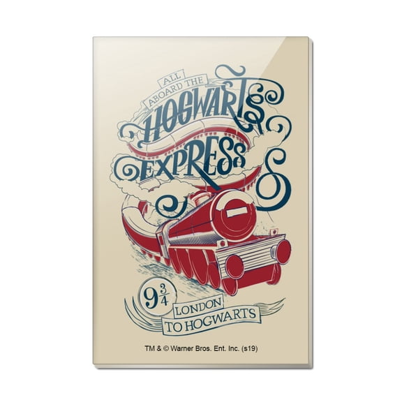 Harry Potter Hogwarts Express Rectangle Acrylic Fridge Refrigerator Magnet