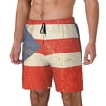 thumbnail image 5 of Mens Swim Trunks Puerto-Rico-Flag Quick Dry Board Shorts with Compression Liner, 5 of 6