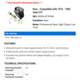 thumbnail image 2 of Horn - Compatible with 1976 - 1986 Jeep CJ7 1977 1978 1979 1980 1981 1982 1983 1984 1985, 2 of 2