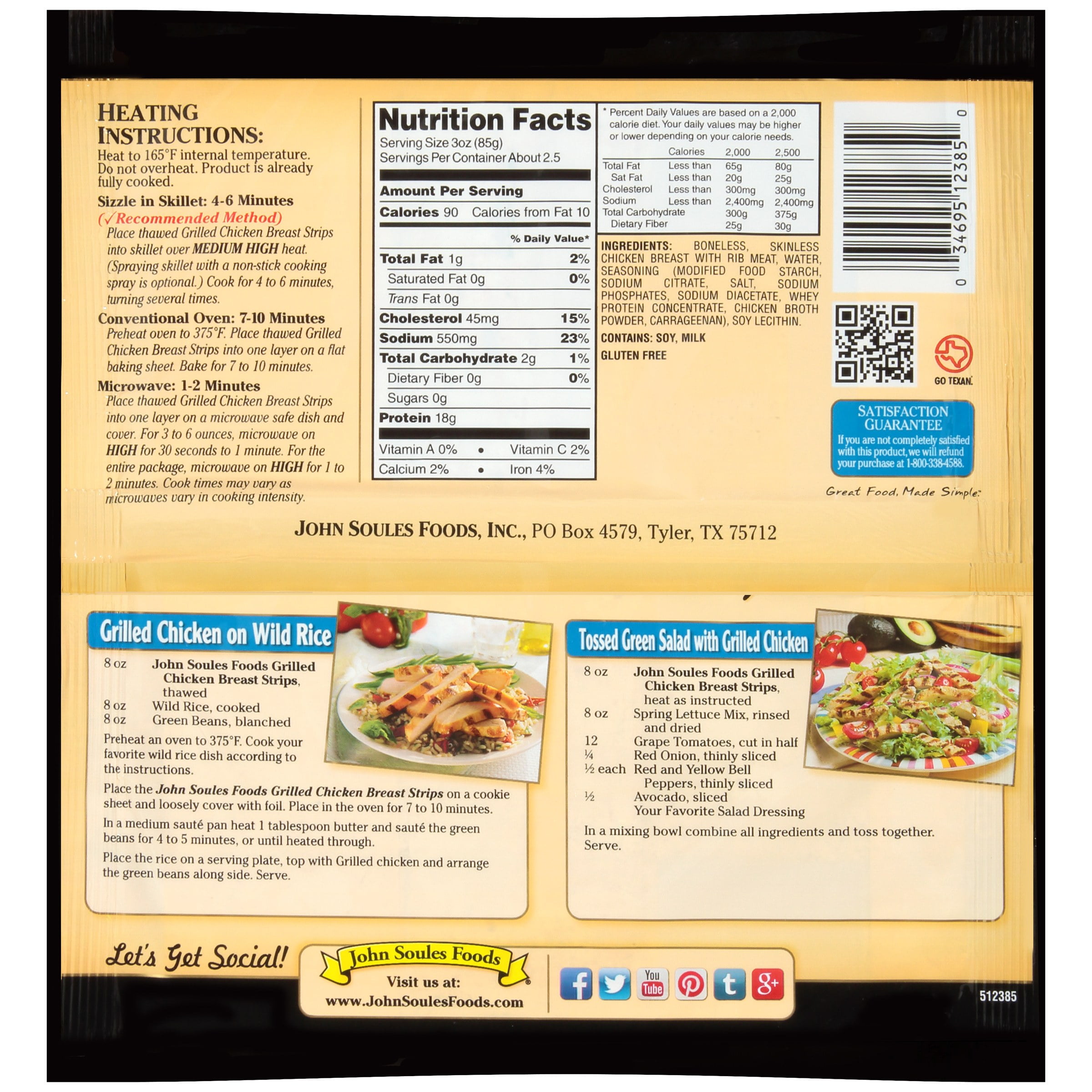 John Soules Foods Restaurant Quality Wrib Meat Grilled Chicken with regard to The Brilliant  nutrition facts 8 oz chicken breast with regard to Household