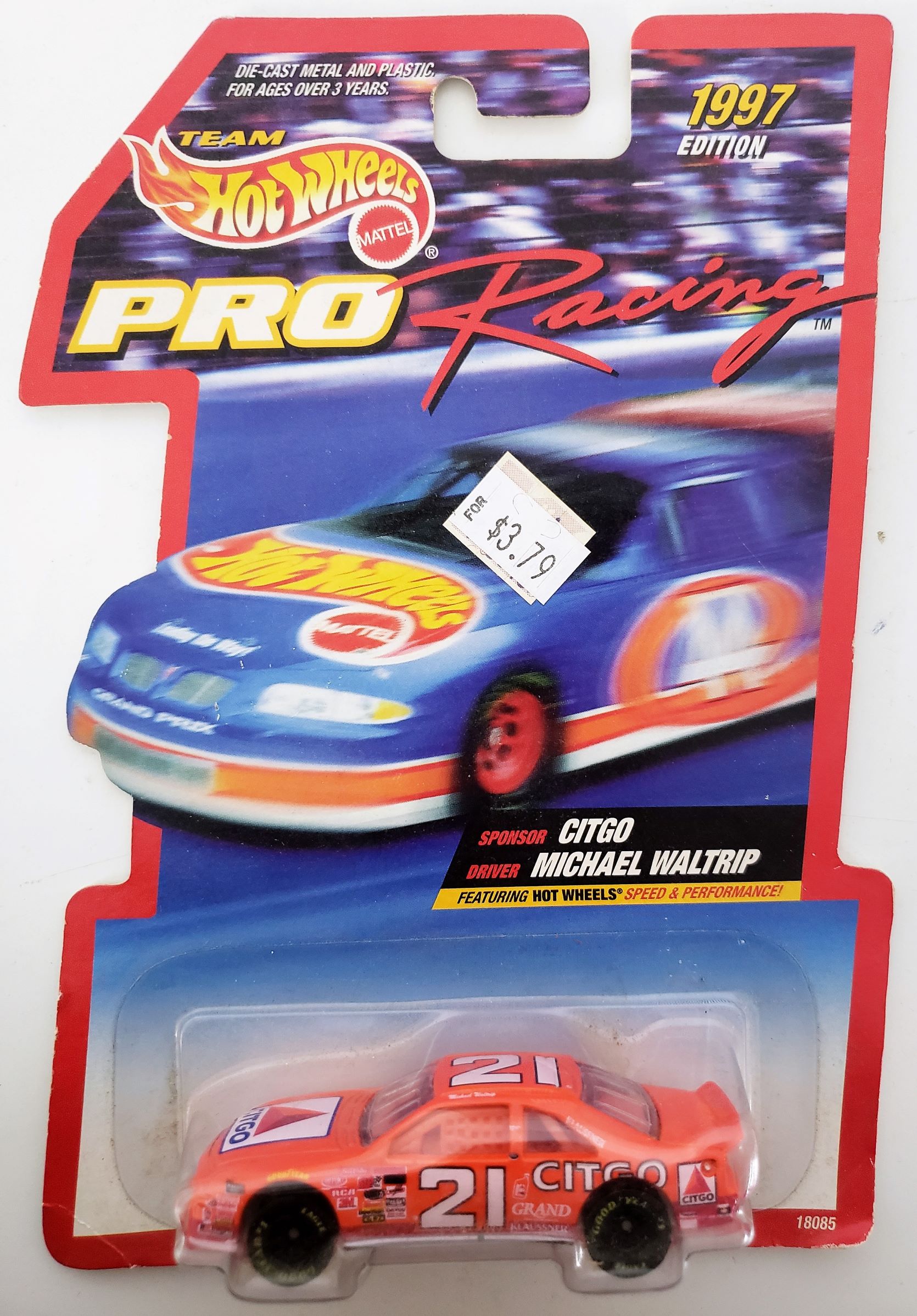 Michael Waltrip #21 Citco NASCAR 1997 Hot Wheels 1:64 Diecast 