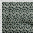 thumbnail image 4 of Soimoi Leaves Print,Cotton Poplin, Sewing Fabric Sold by The Yard 42 Inch Wide,Sewing Craft Quilting/Quilt Making Fabric, Dark Green, 4 of 5