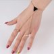 thumbnail image 1 of 5 uds pulsera cadena Bohemian Finger Chain pulseras Simple geométrico triángulo pulsera para mujeres niñas (oro) ShuxiuWang 9024735133254, 1 of 1