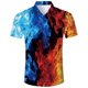 thumbnail image 3 of Camisa hawaiana de playa con estampado 3D de palmeras tropicales para hombre, camisas de vestir de manga corta con botones, ropa de calle de verano, 3 of 5