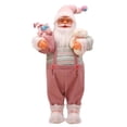 thumbnail image 1 of Muñeca navideña Baoblaze figura de Papá Noel con bolsa de regalos y oso 60 cm decoración interior, 1 of 8