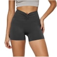 thumbnail image 2 of PYGNJK Women's Seamless Shorts High Waisted Tummy Control Spandex Booty Yoga Shorts Gym Volleyball, 2 of 6