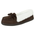 thumbnail image 4 of Jessica Simpson Womens Micro Suede Moccasin Indoor Outdoor Slipper Shoe, 4 of 9