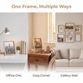 thumbnail image 5 of Unique Bargains Wall Mounting and Tabletop Display Photo Frame Natural Wood Color 5" x 7", 5 of 5
