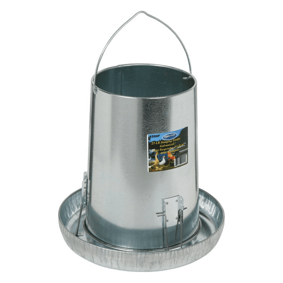 1PC Farm-Tuff Galvanized Hanging Poultry Feeder