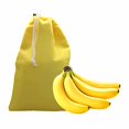 thumbnail image 2 of Gadgetime USA - Banana Drawstring Preserve Bag to Keep Fresh for Longer & Prevent Ripening - Reusable & Washable - Grocery & Produce Saver Sack (Yellow), 2 of 4