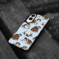 thumbnail image 4 of WIRESTER Shockproof Soft Rubber Cover Case for Samsung Galaxy S25 Edge 6.7 inch 2025, Brindle Brown English Bulldog Funny Playful Postures On Light Blue Background, 4 of 5