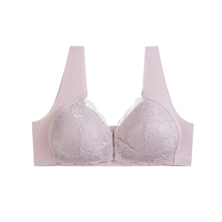 

TZNBGO Plus Size Bras for Women Full Coverage Bras Push Up Bras Backless Bra Minimizer Bras Non Wired Women Lady Lace Gathered Bra Adjustable Pair Of Thin Breast Cup Underwear Large Size Lac4346