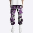 thumbnail image 6 of Blekii Men's Camouflage Print Cargo Pants, Elastic Waist Tapered Leg Utility Trousers, Casual Outdoor Pants with Multiple Pockets, Durable Fabric for Hiking Or Work, Functional, 6 of 8
